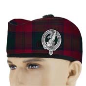 Glengarry with Clan Badge, Lindsay Tartan